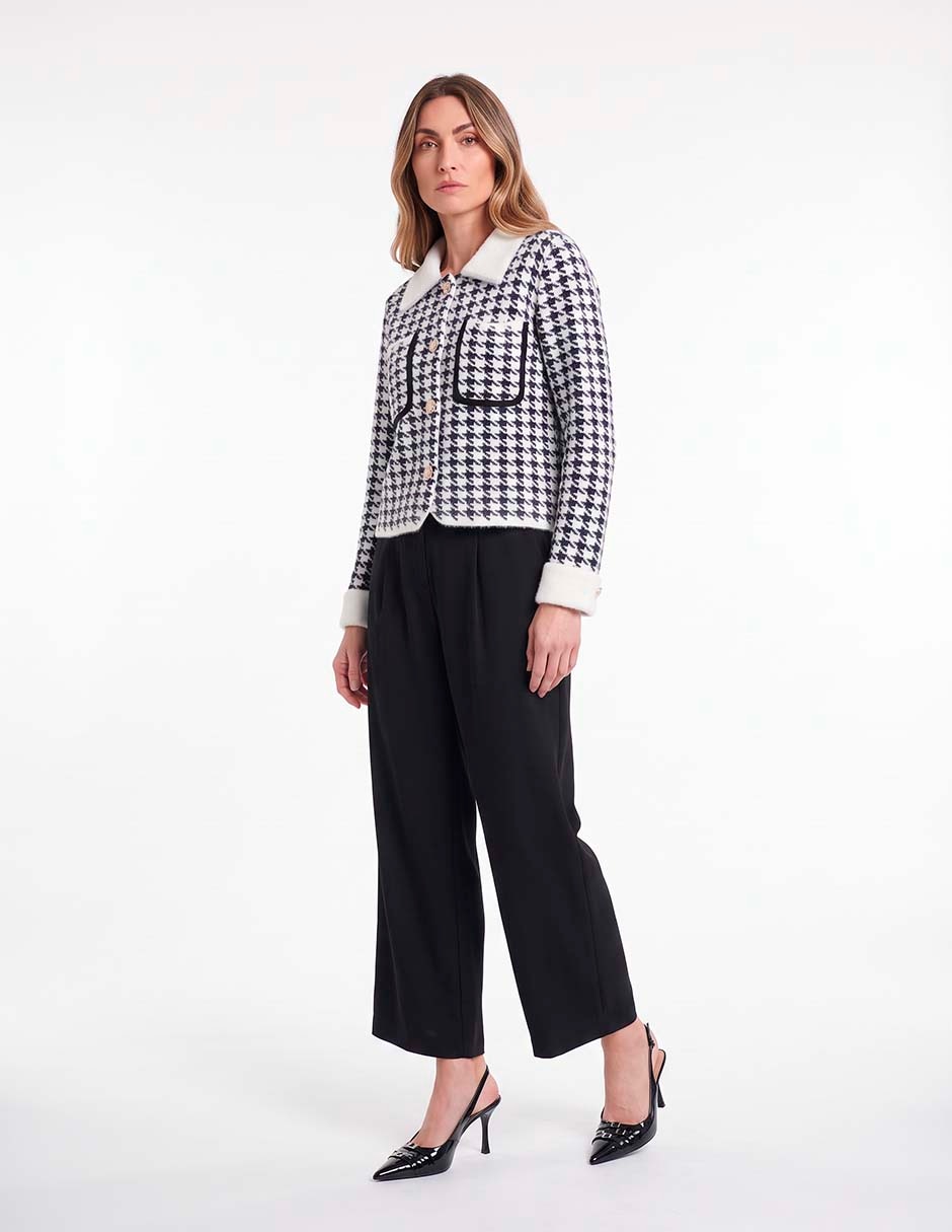 Suéter Karen Oliver cuello camisero para mujer 3