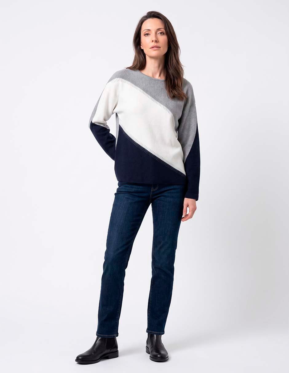 Suéter cuello redondo para mujer Suéter cuello redondo para mujer