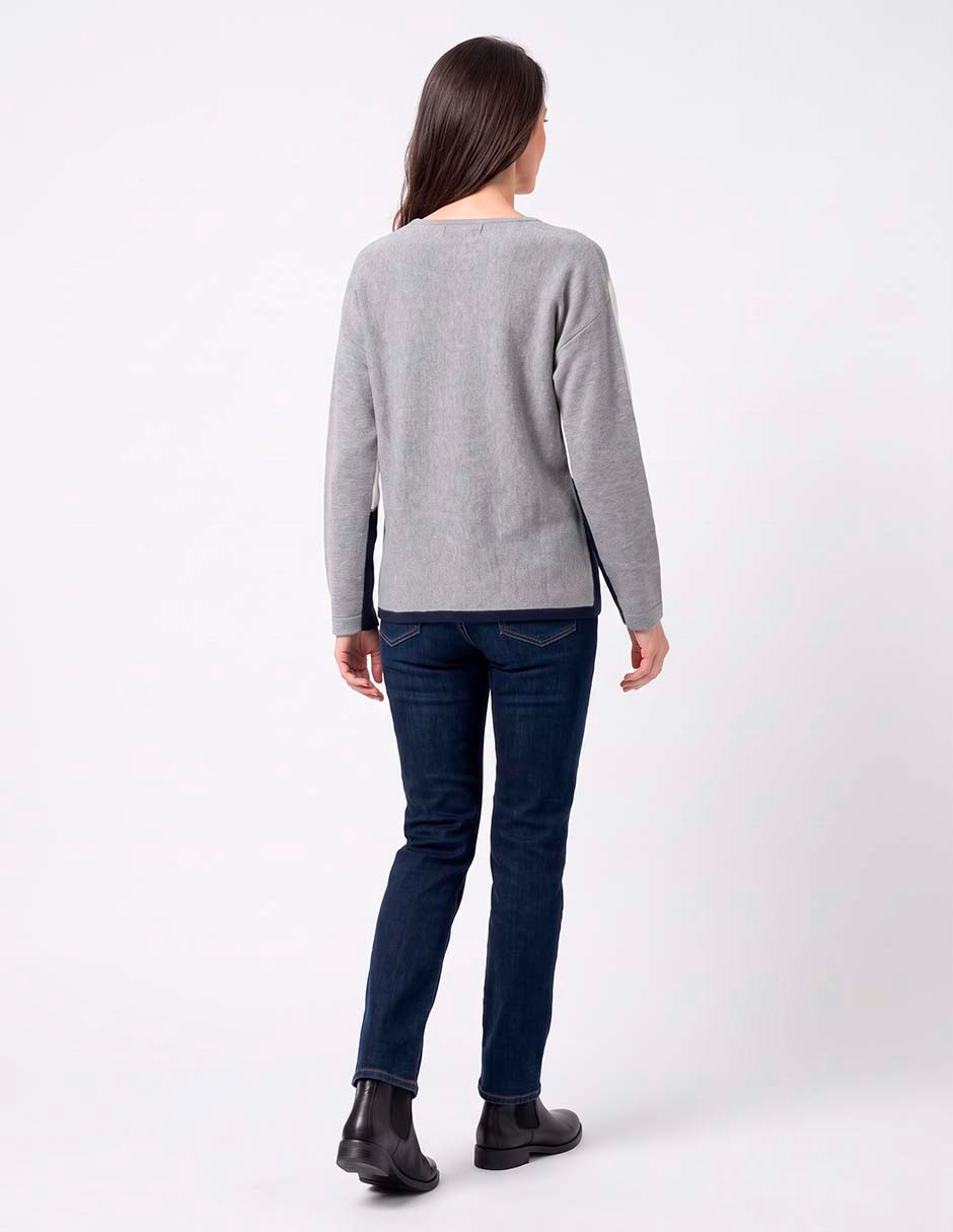 Suéter cuello redondo para mujer 4