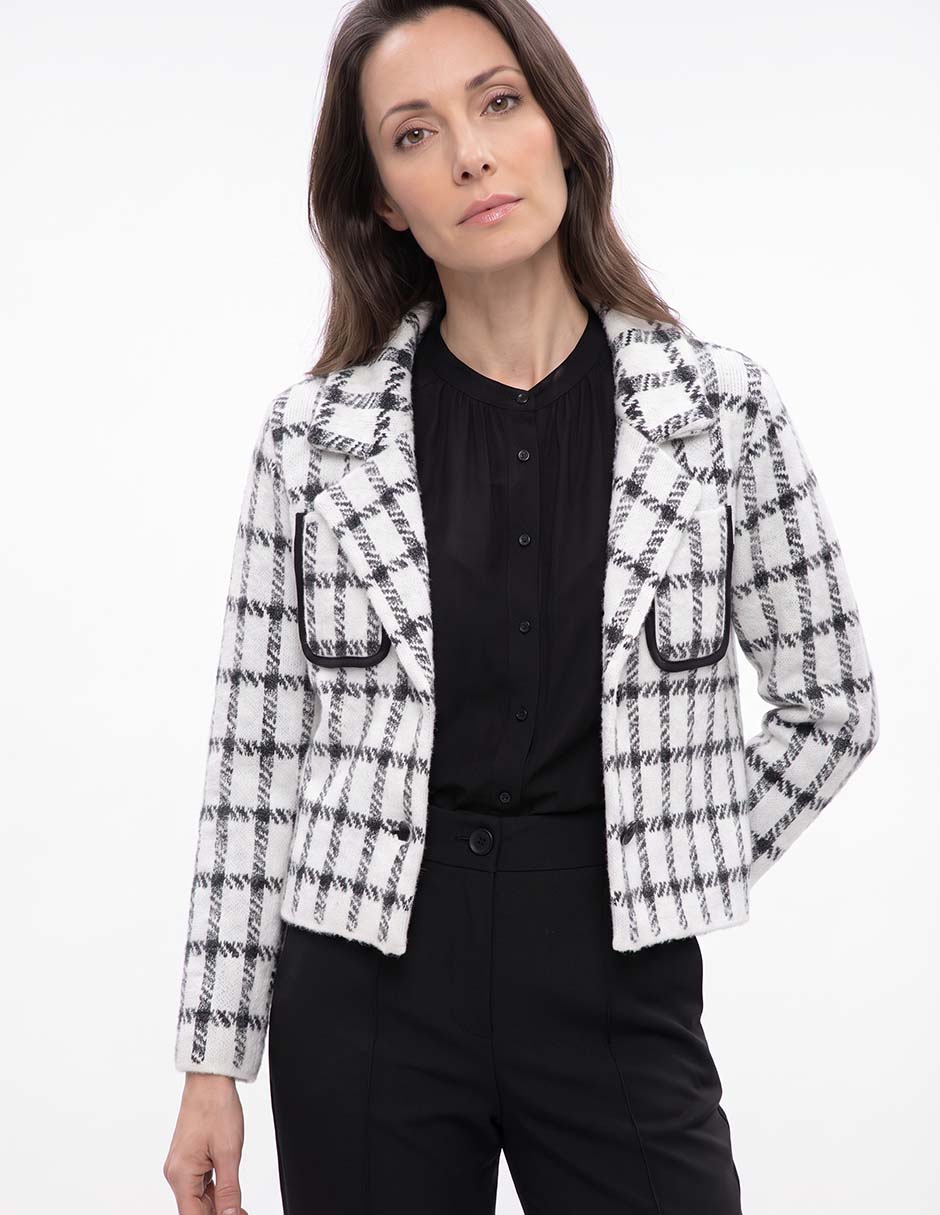 Suéter Karen Oliver cuello solapa para mujer 2
