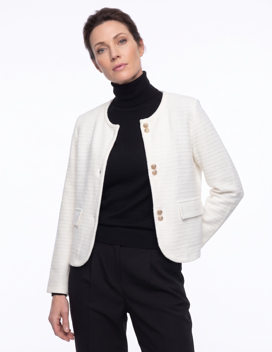 Suéter cuello redondo para mujer