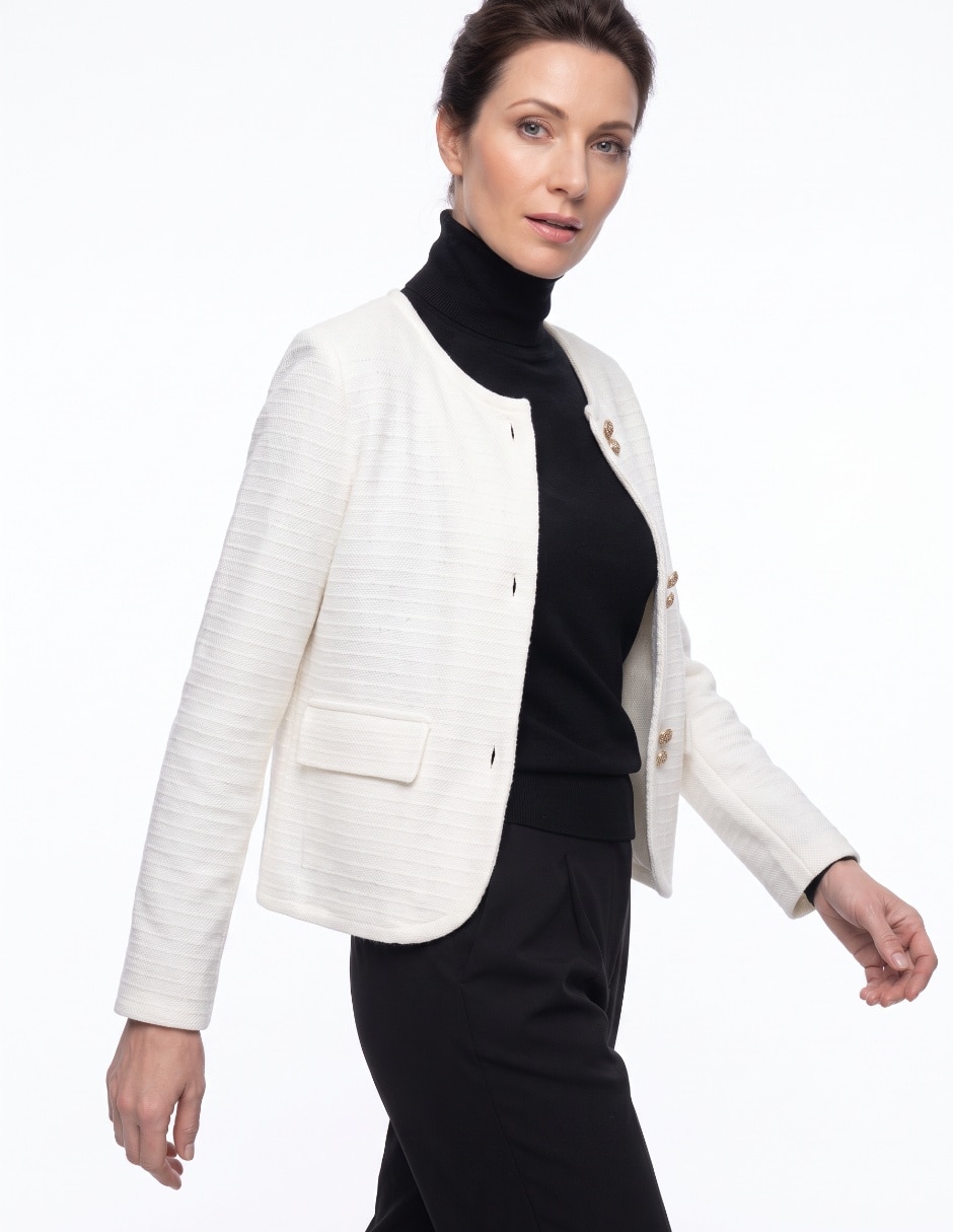 Suéter cuello redondo para mujer 4