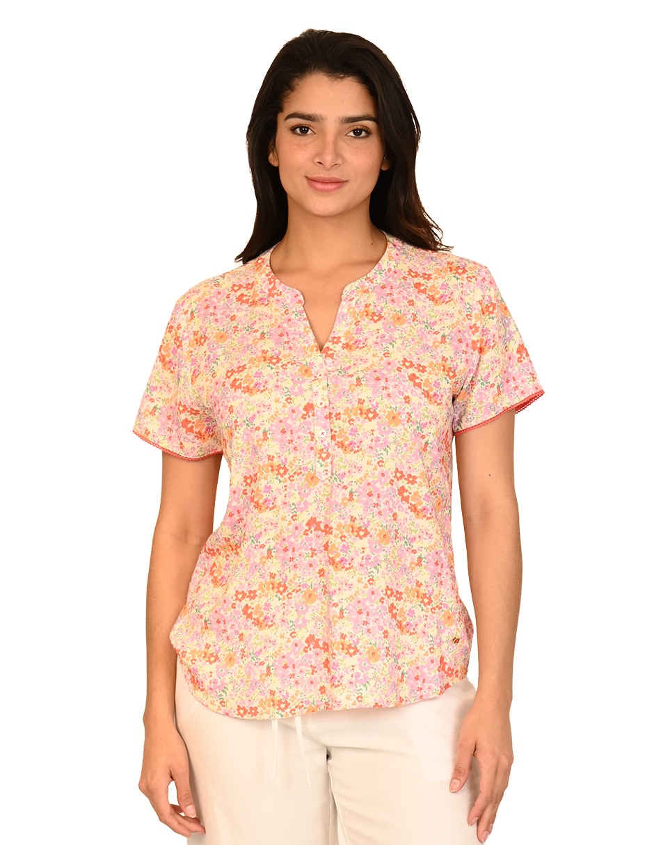 Blusa manga corta para mujer 1