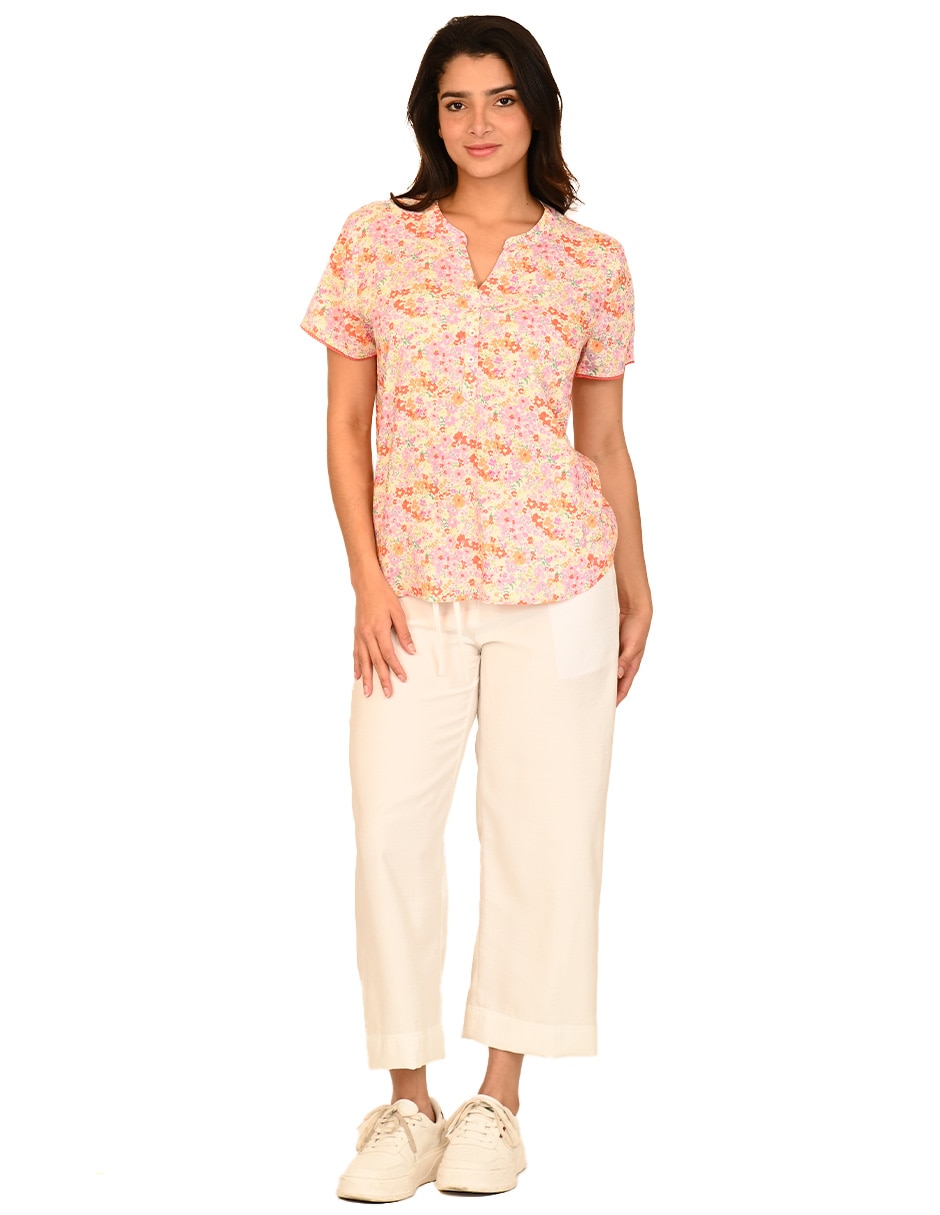 Blusa manga corta para mujer 5