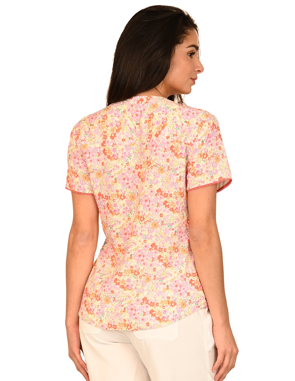 Blusa manga corta para mujer 6