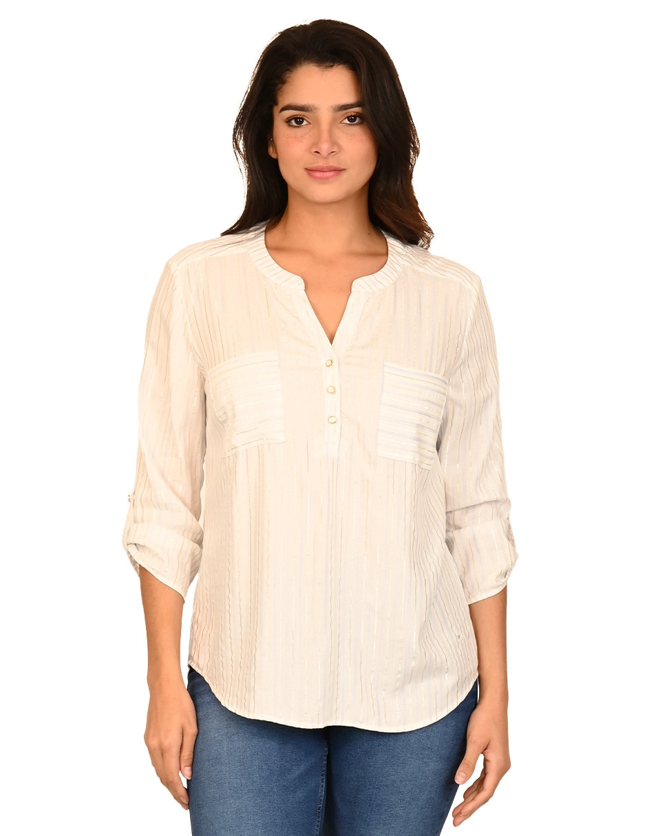 Blusa manga 3/4 para mujer 1