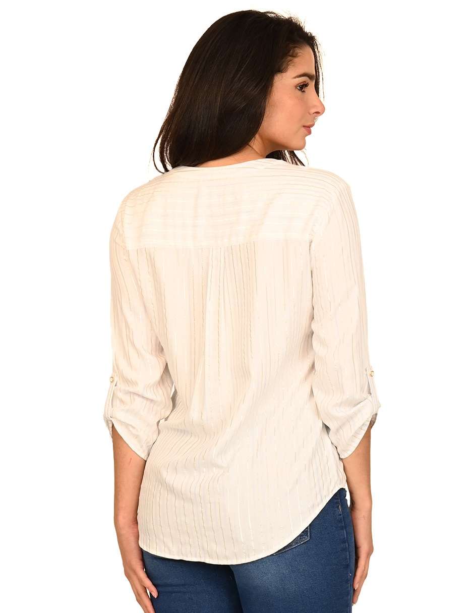 Blusa manga 3/4 para mujer 6