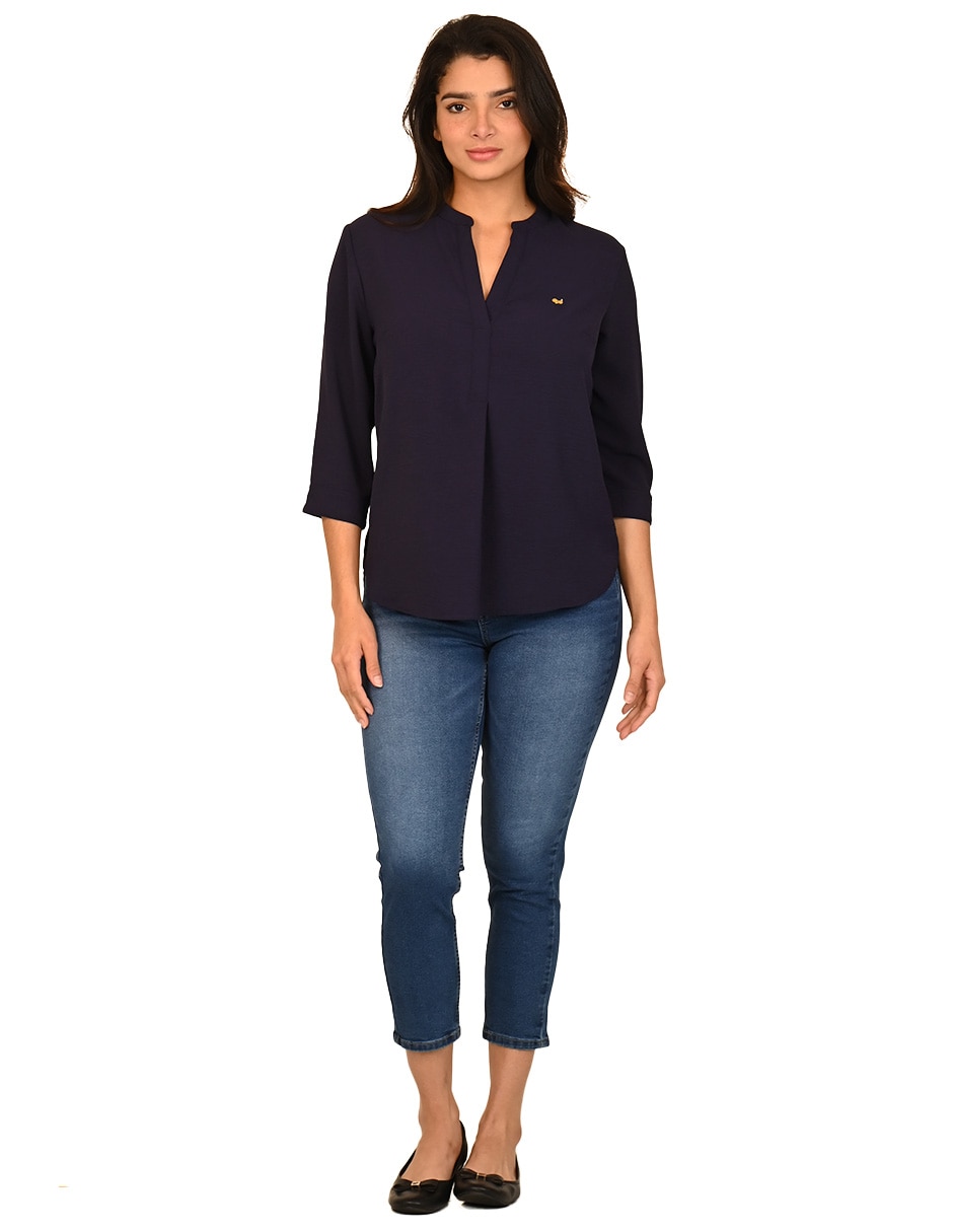 Blusa Ferrioni manga 3/4 para mujer
