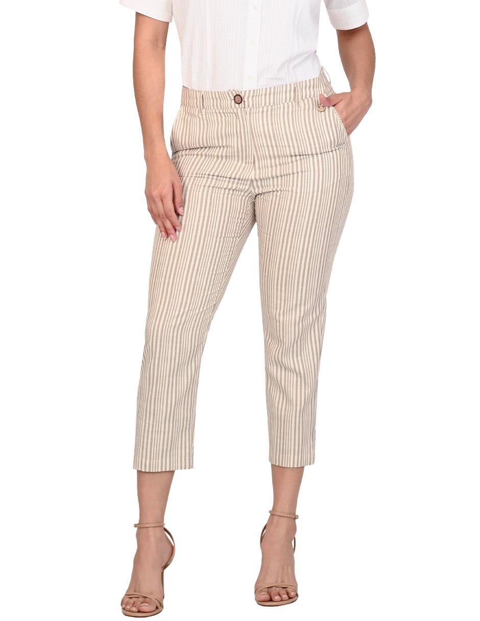 Pantalón capri regular para mujer Pantalón capri regular para mujer