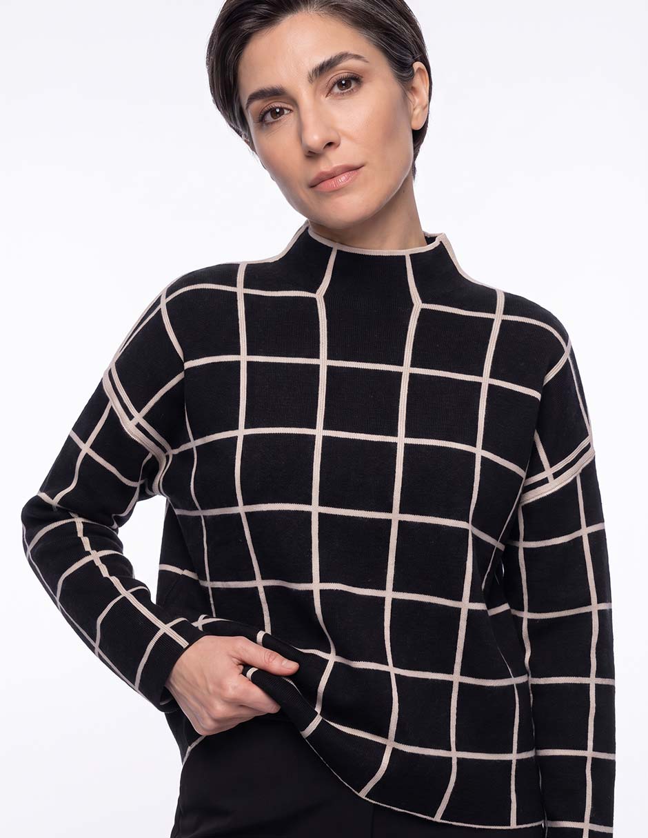 Suéter Karen Oliver cuello alto para mujer 2