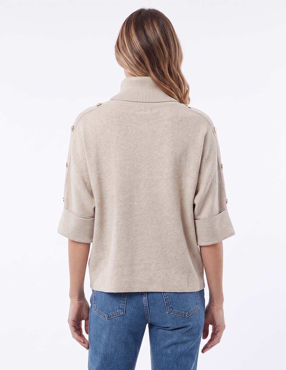 Suéter cuello alto para mujer 4