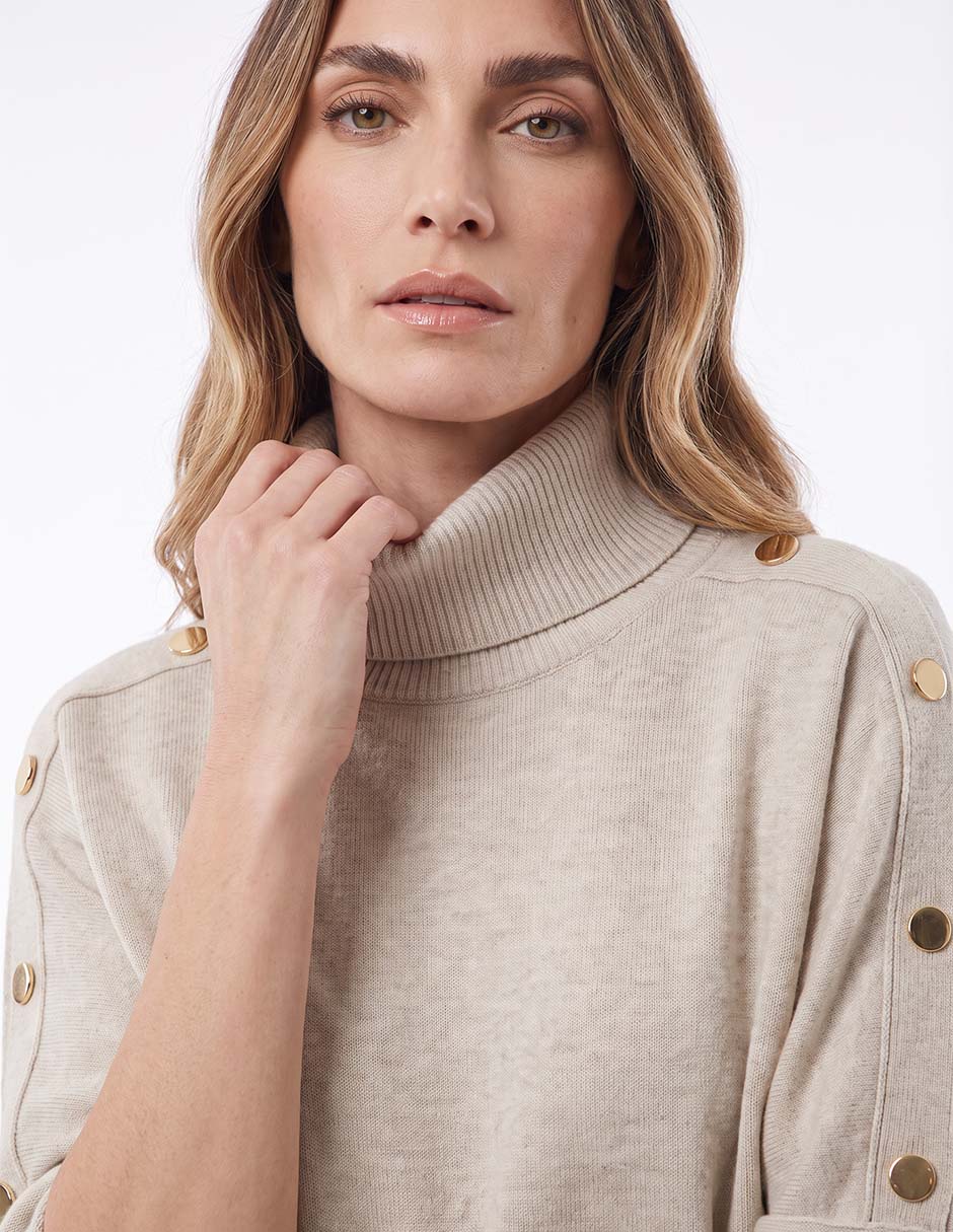 Suéter cuello alto para mujer 2