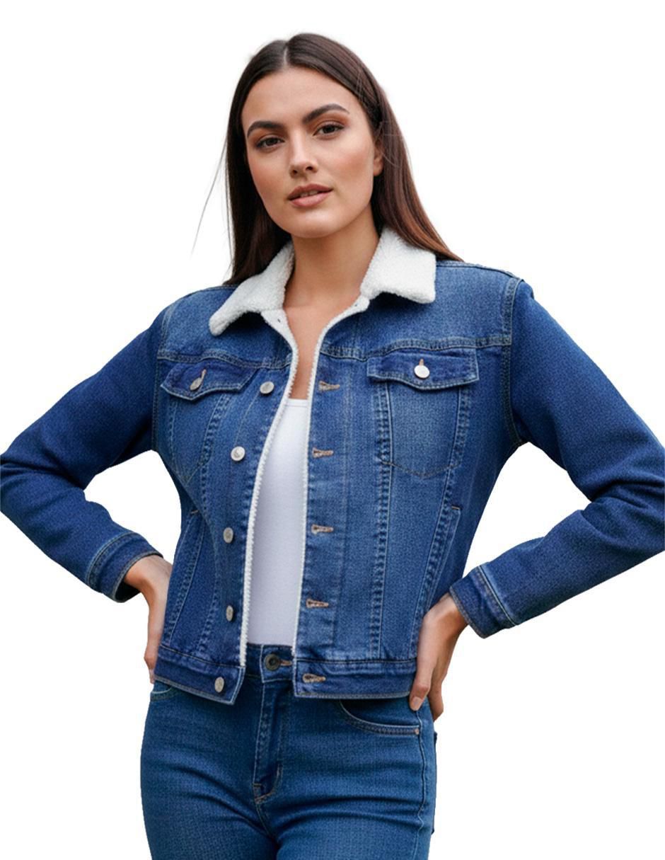 Chamarra de mezclilla para mujer