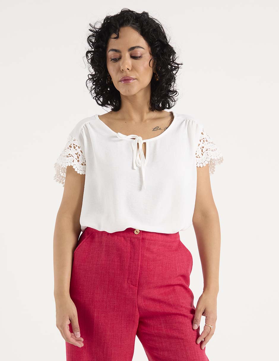 Blusa manga corta para mujer 2