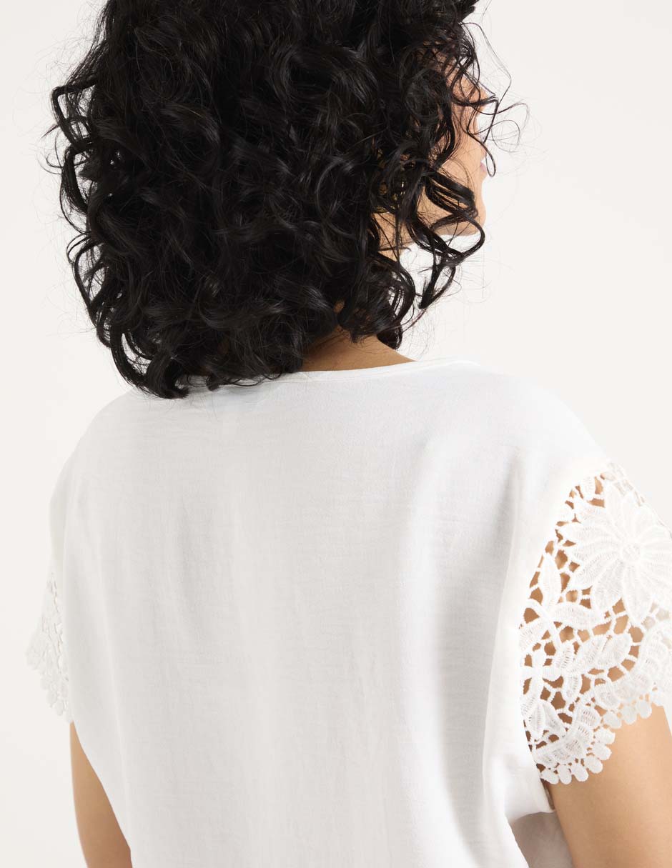 Blusa manga corta para mujer 5
