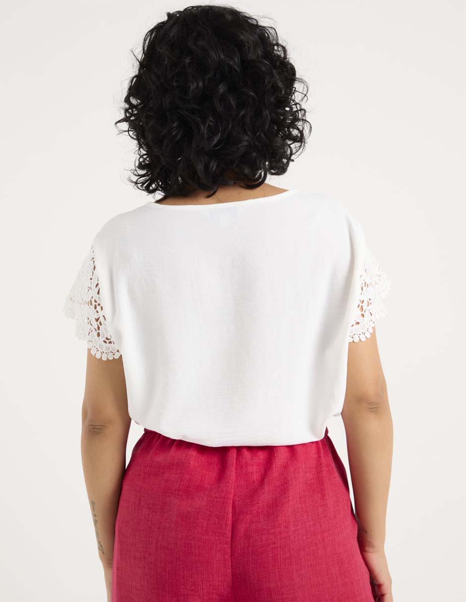 Blusa manga corta para mujer 6