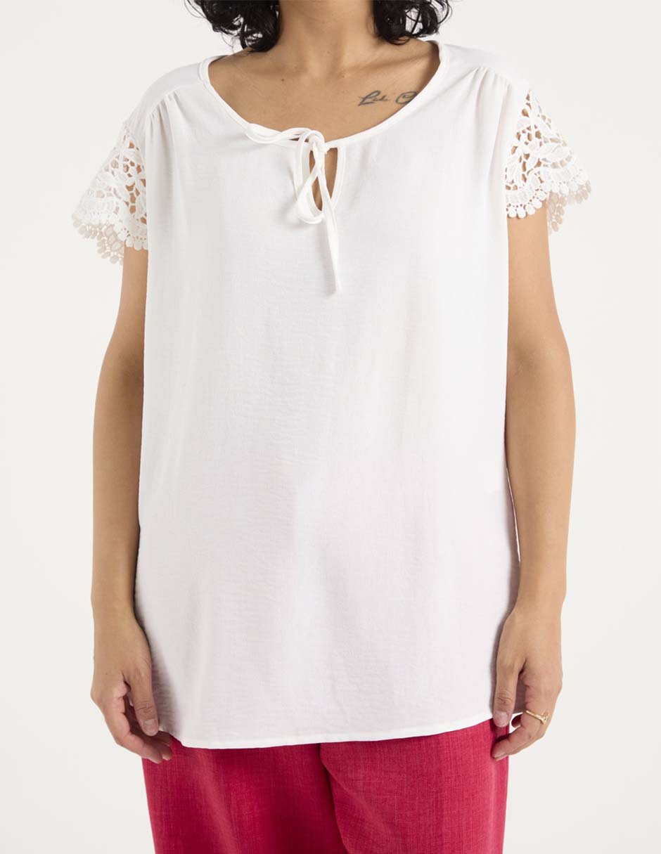 Blusa manga corta para mujer 7