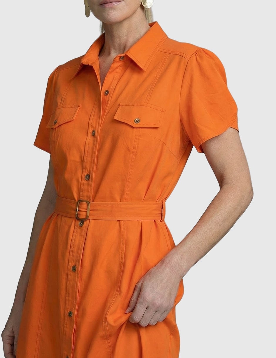 Vestido a la rodilla casual para mujer 4