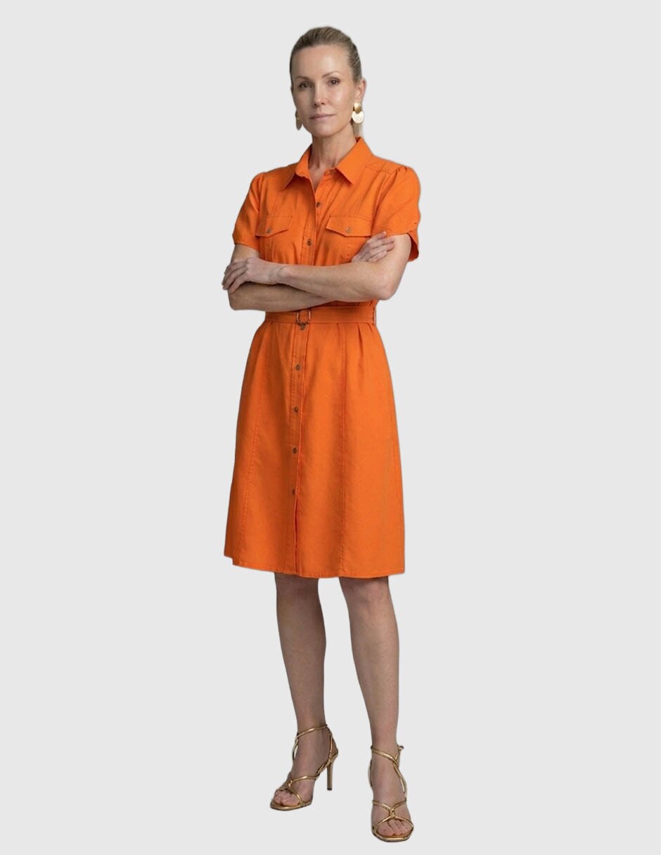 Vestido a la rodilla casual para mujer