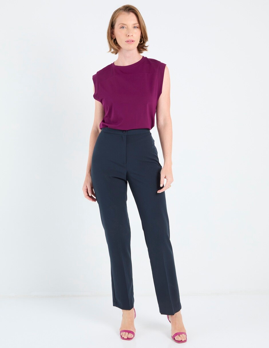 Pantalón de vestir slim para mujer 5