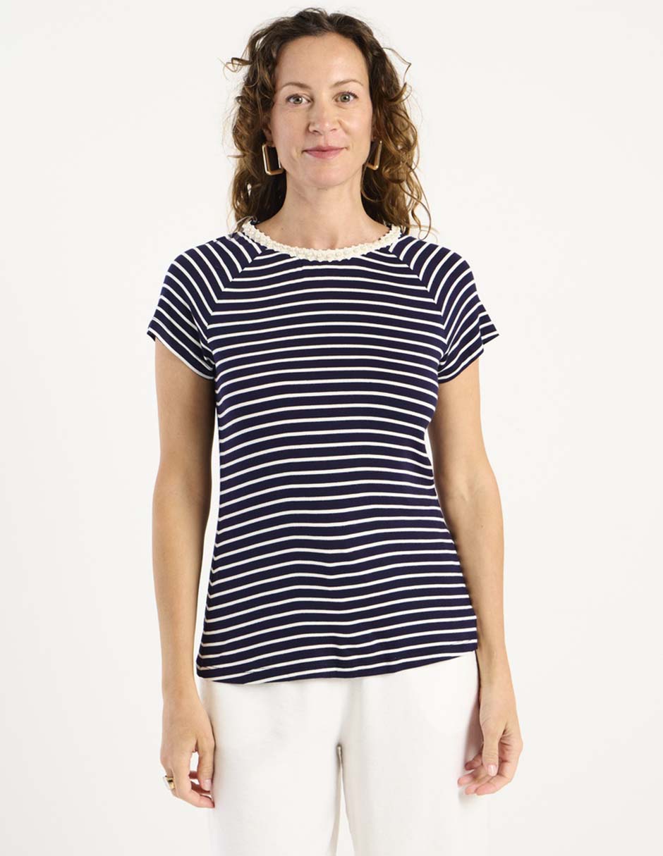 Blusa manga corta para mujer 7