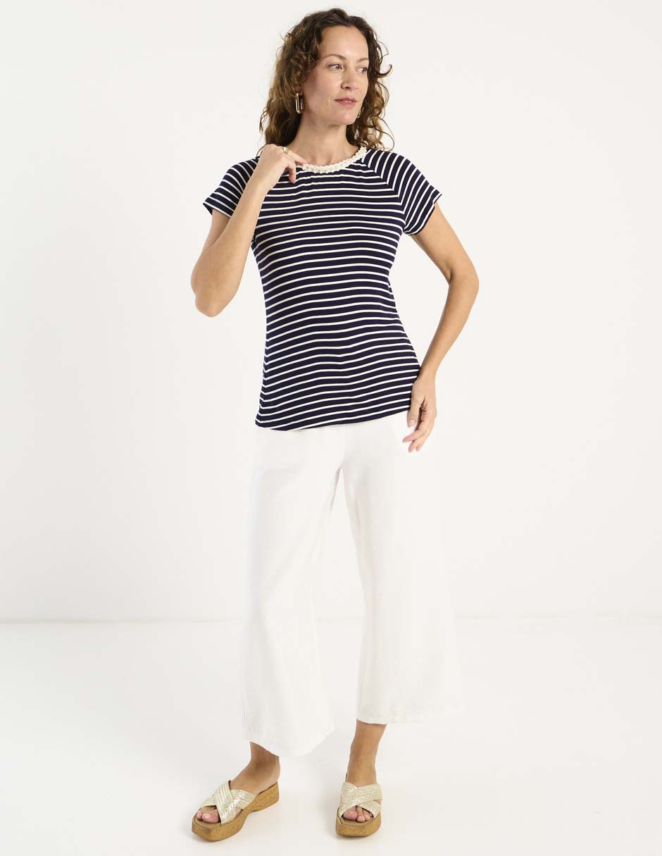 Blusa manga corta para mujer 8