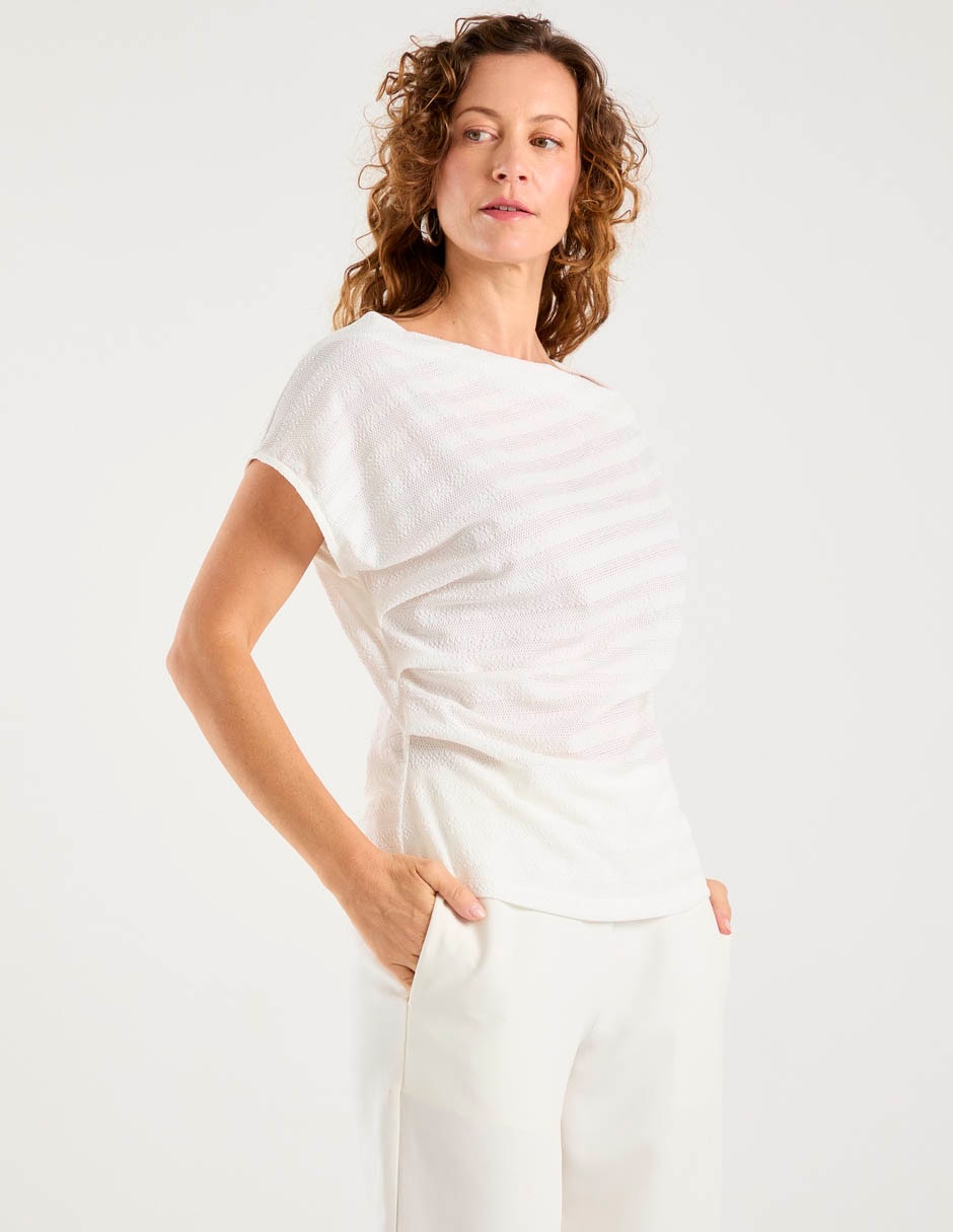 Blusa manga corta para mujer 7