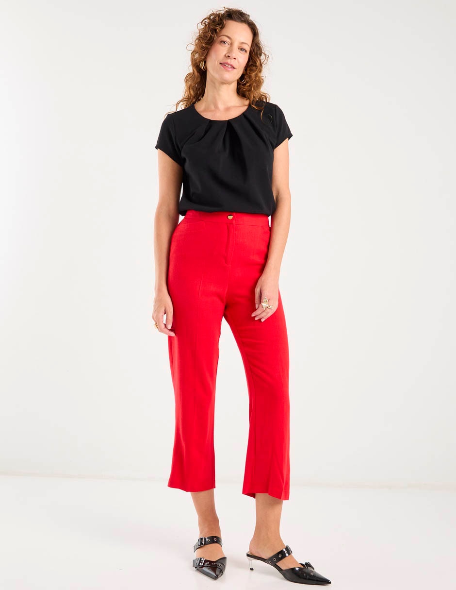 Pantalón capri straight para mujer 5