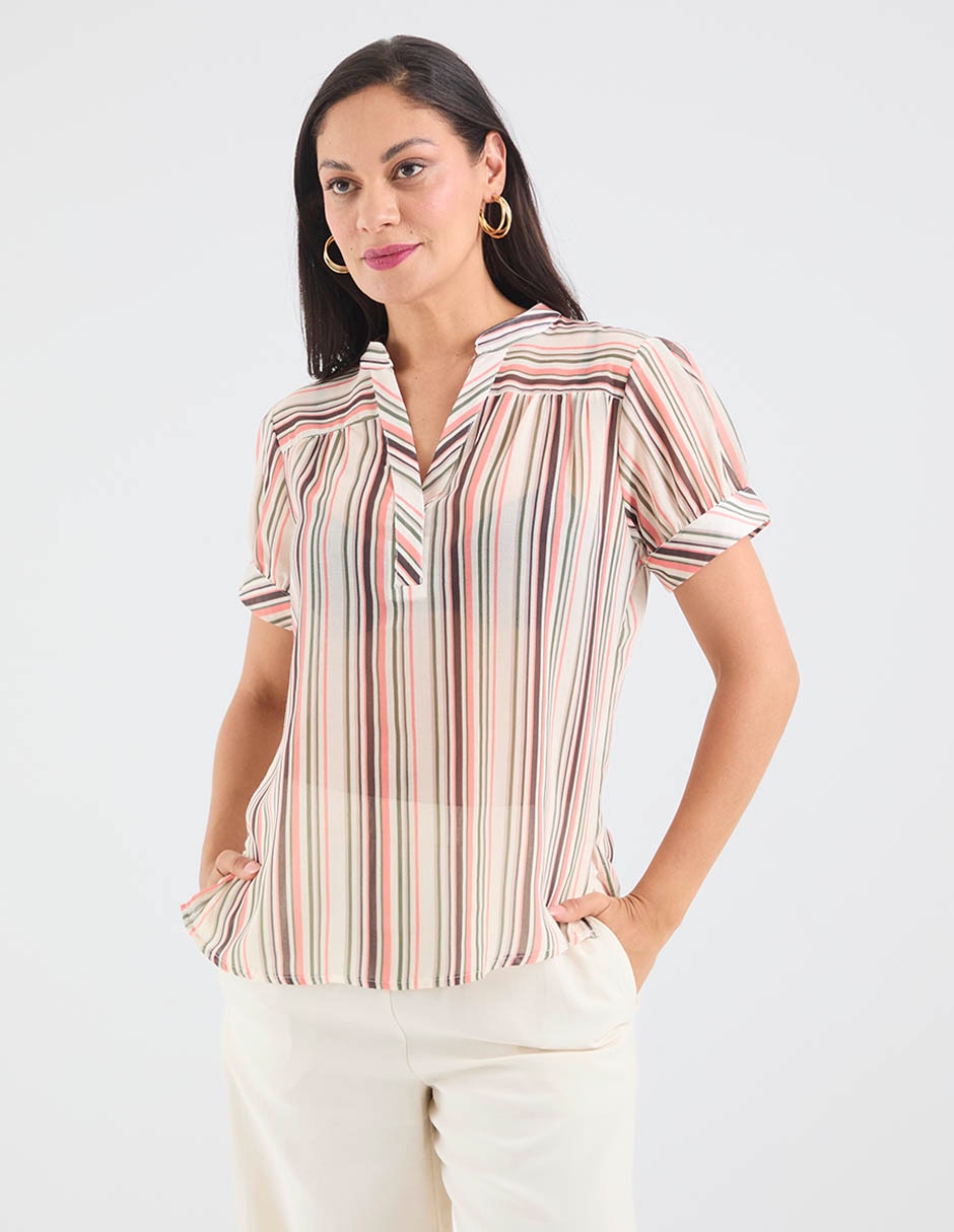 Blusa manga corta para mujer 2