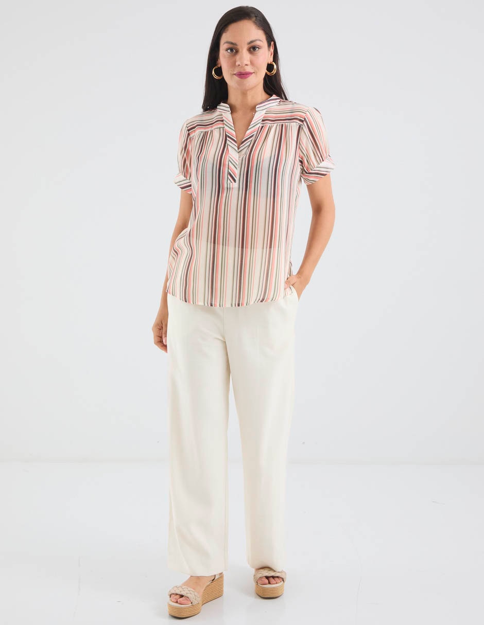 Blusa manga corta para mujer 3