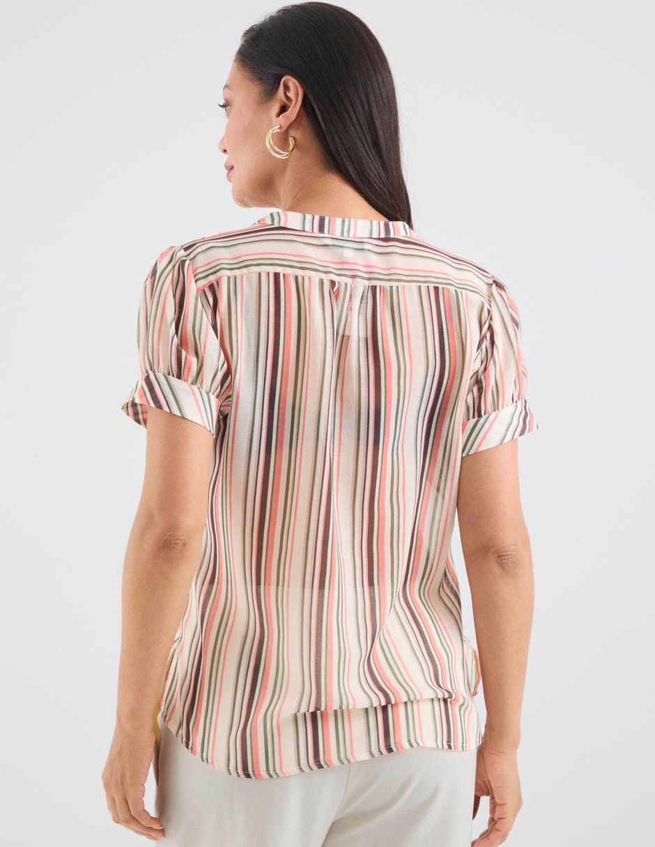 Blusa manga corta para mujer 6