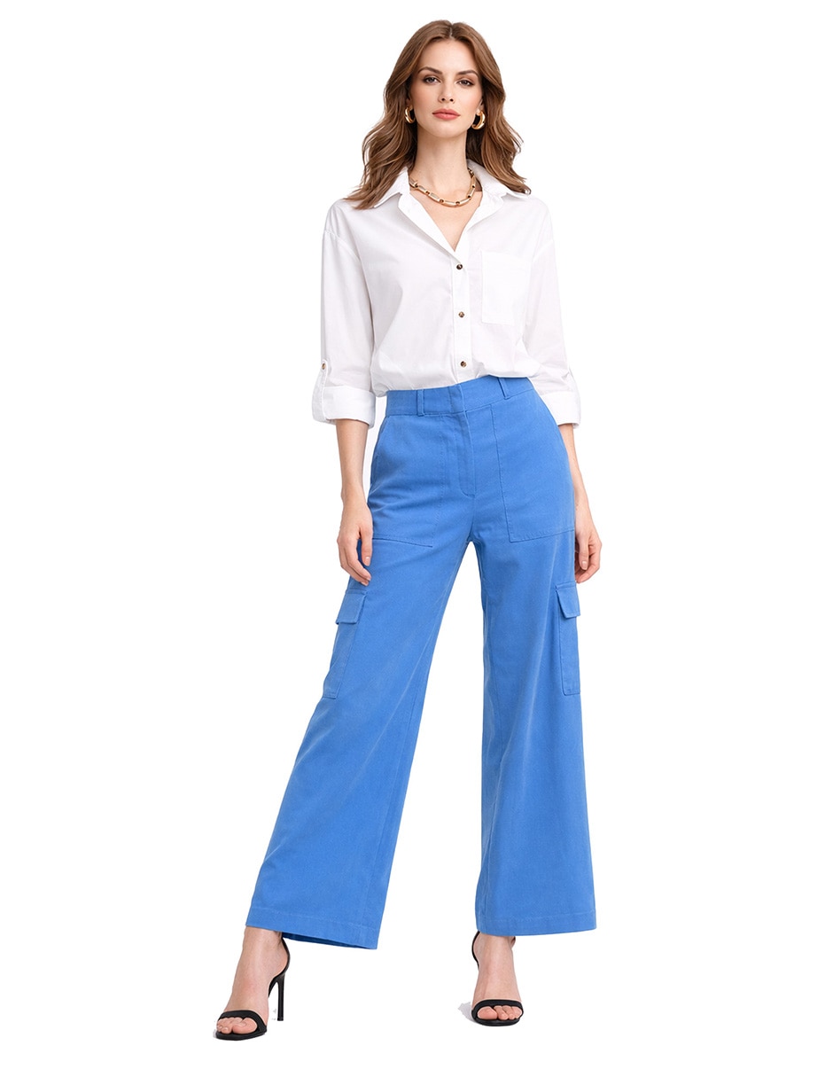 Pantalón amplio para mujer 8