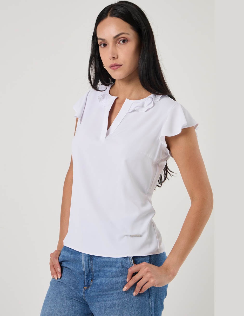 Blusa manga corta para mujer 3