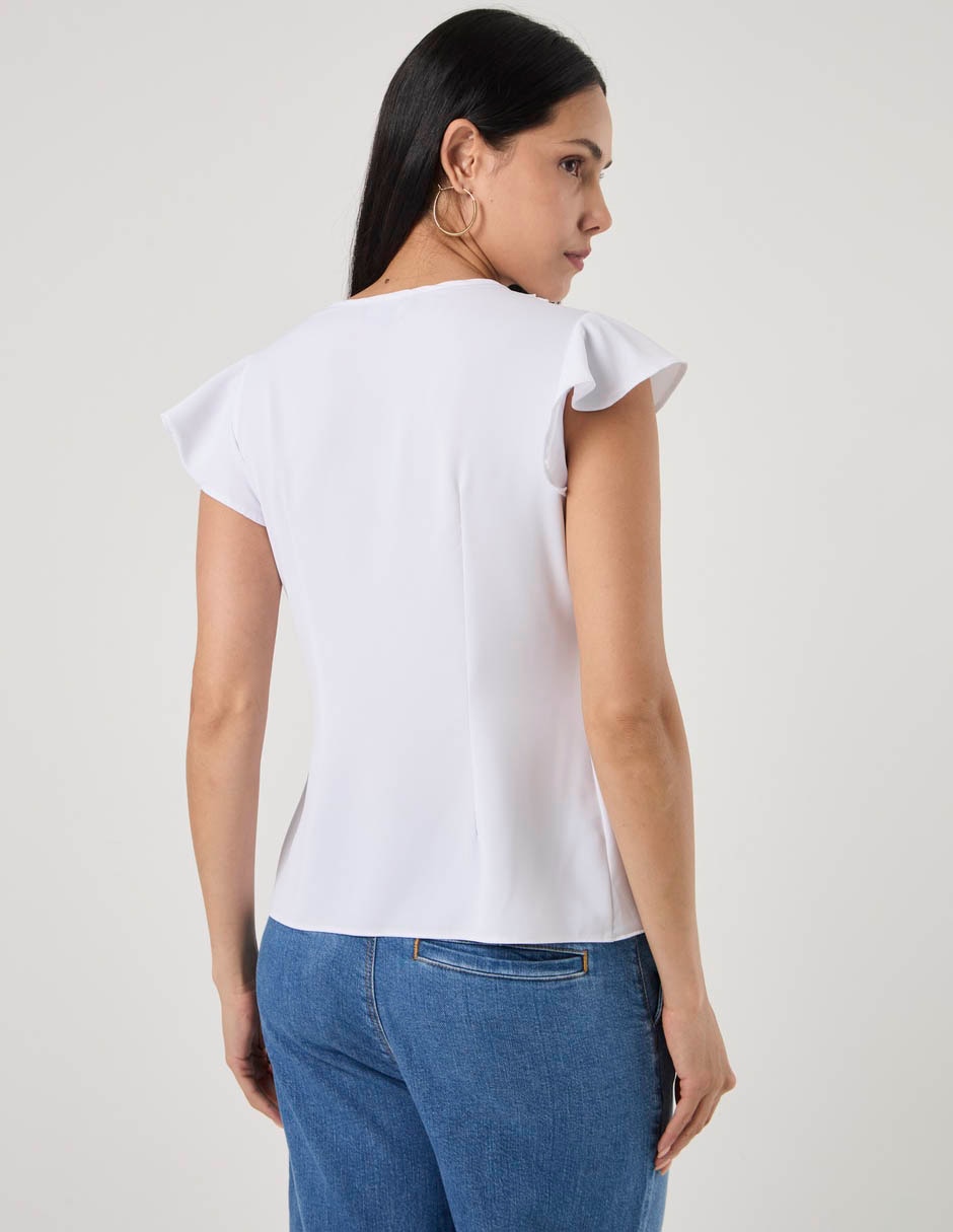 Blusa manga corta para mujer 6