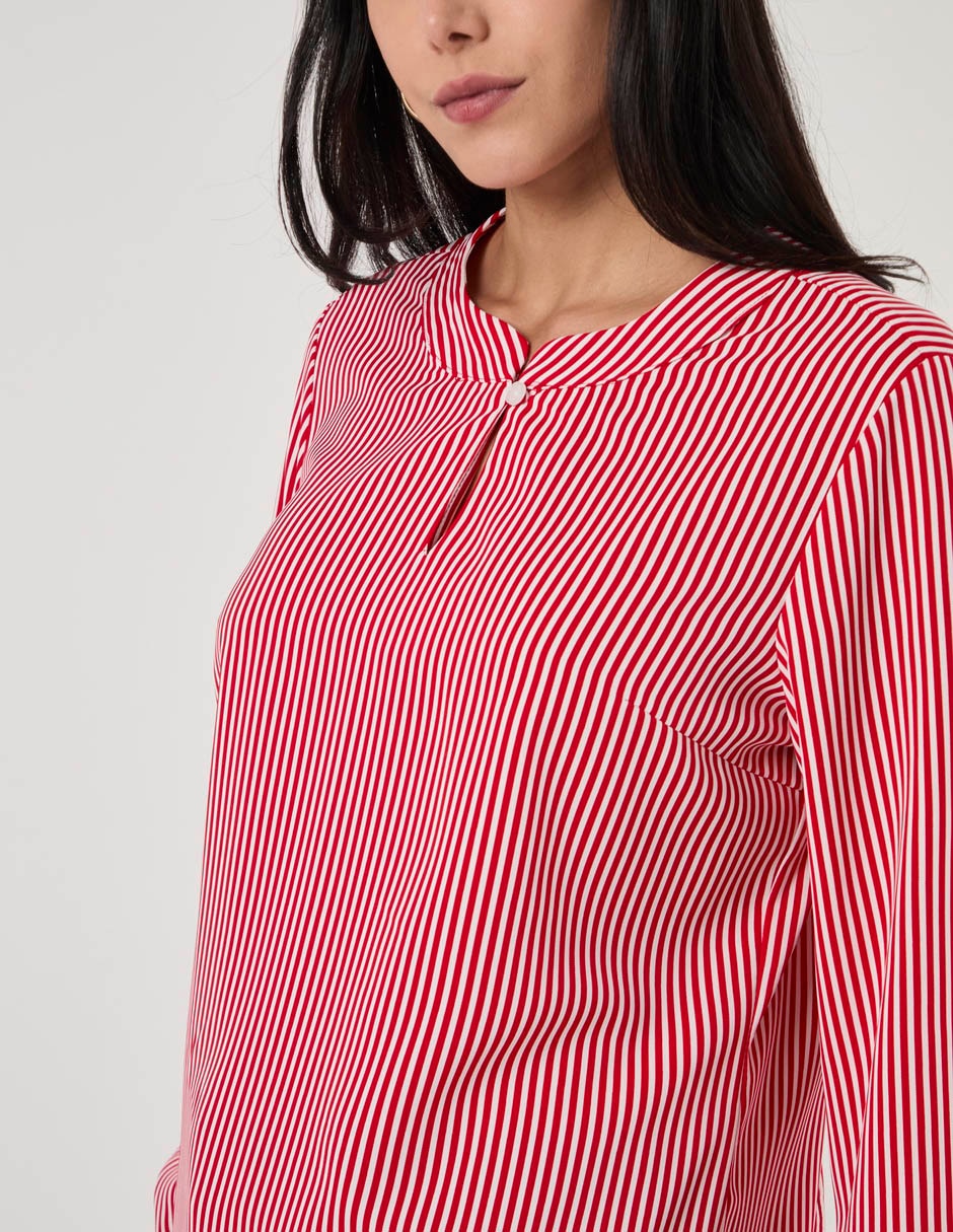 Blusa atelier petite manga larga para mujer