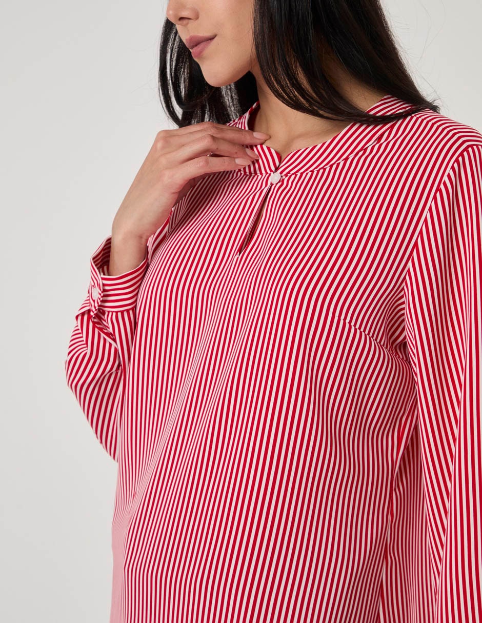 Blusa atelier petite manga larga para mujer