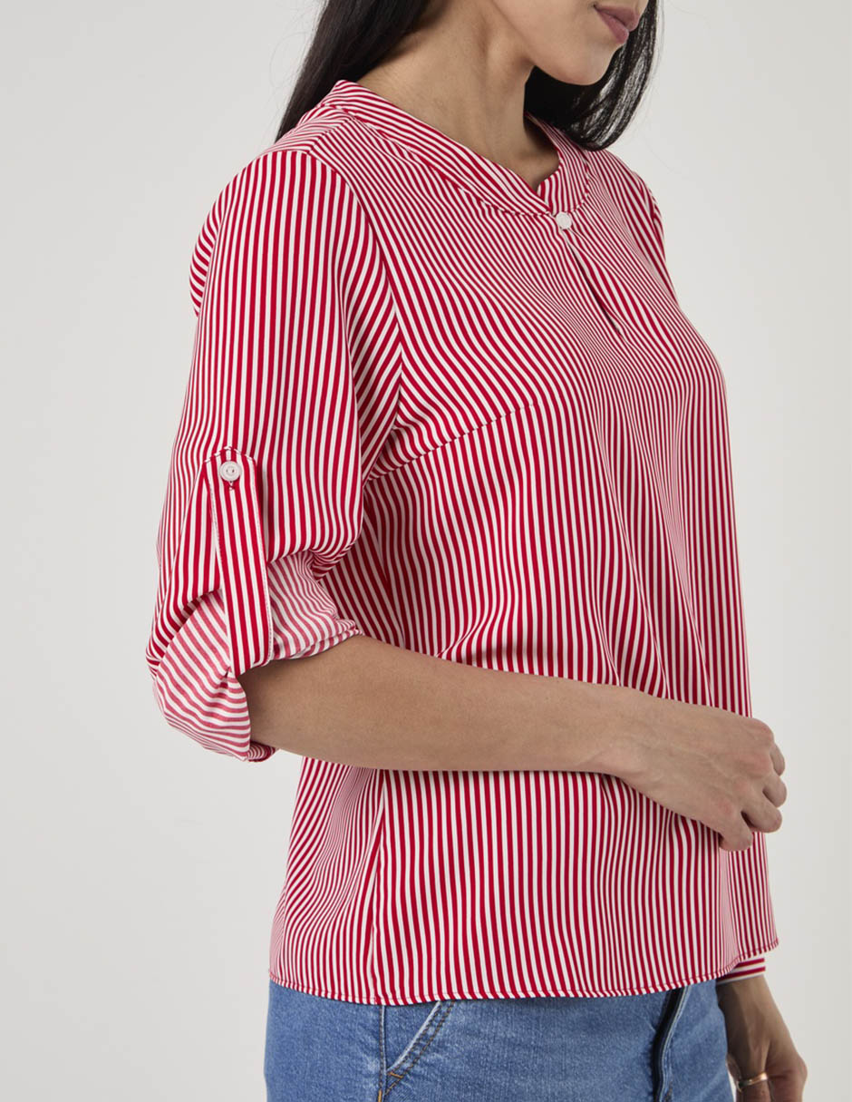 Blusa atelier petite manga larga para mujer