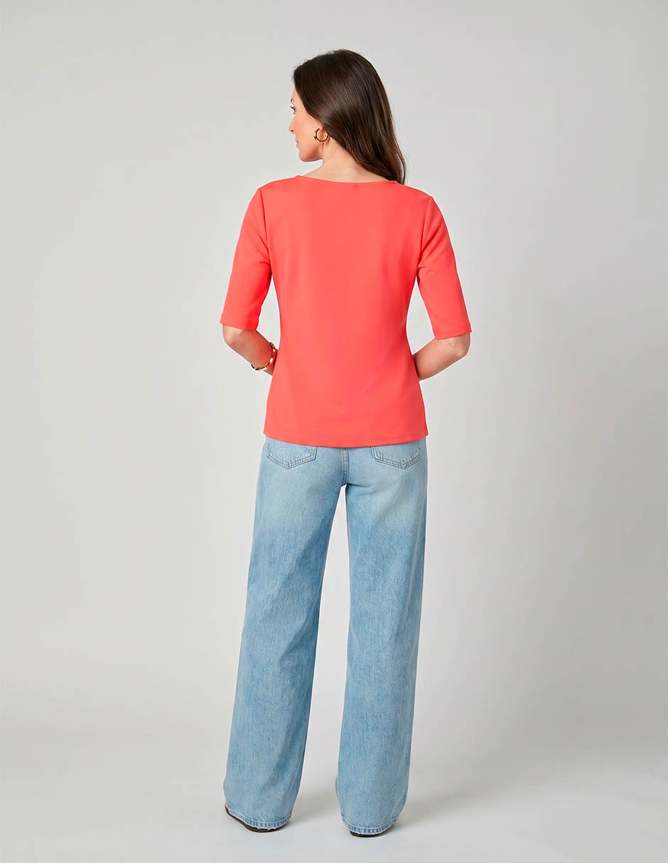 Blusa manga corta para mujer 2