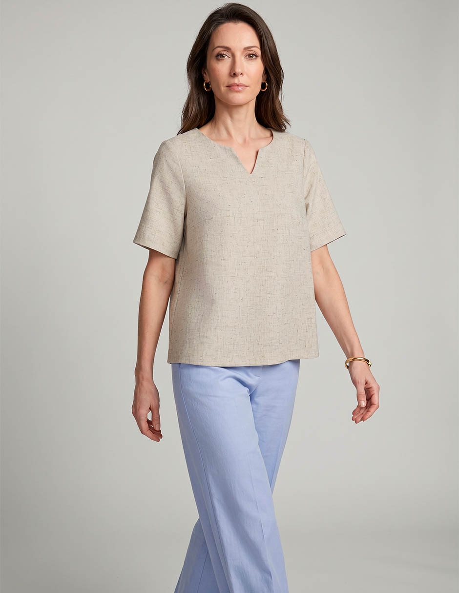 Blusa manga corta para mujer 4