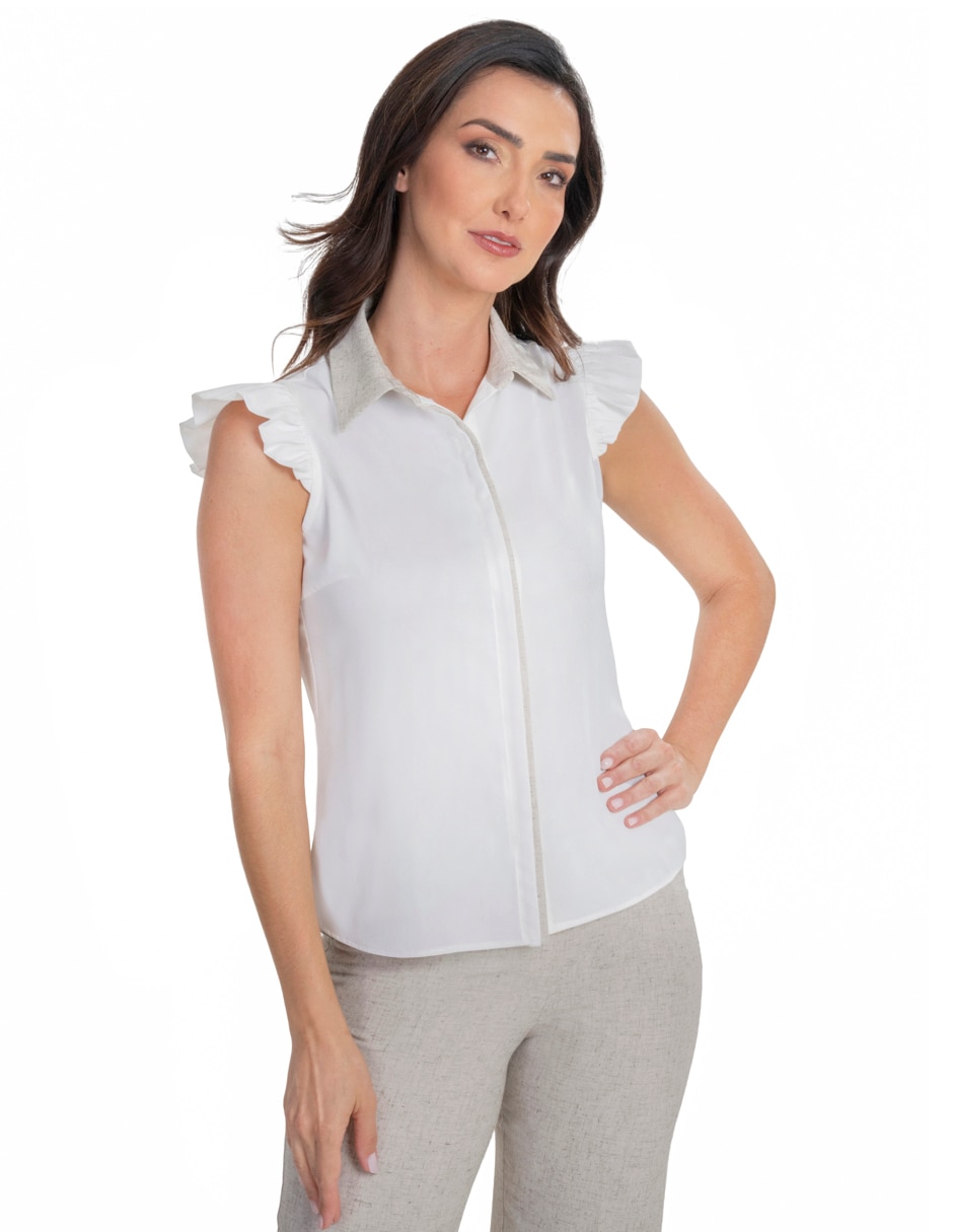 Blusa manga corta para mujer 1