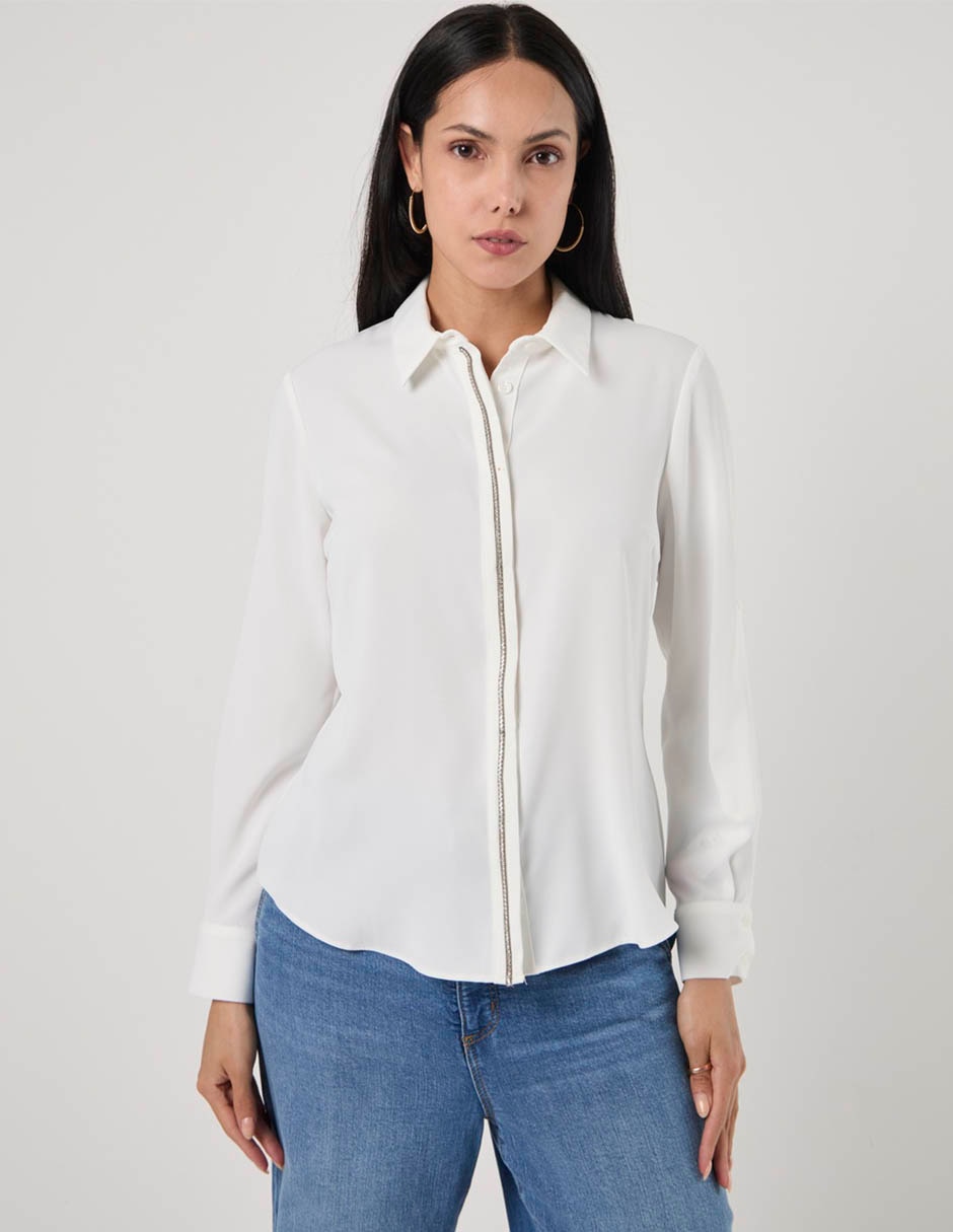 Blusa manga larga para mujer