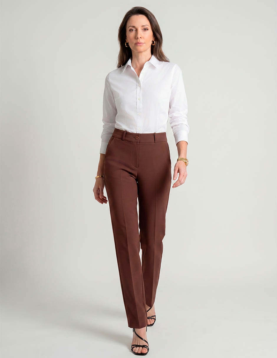 Pantalón de vestir recto para mujer Pantalón de vestir recto para mujer