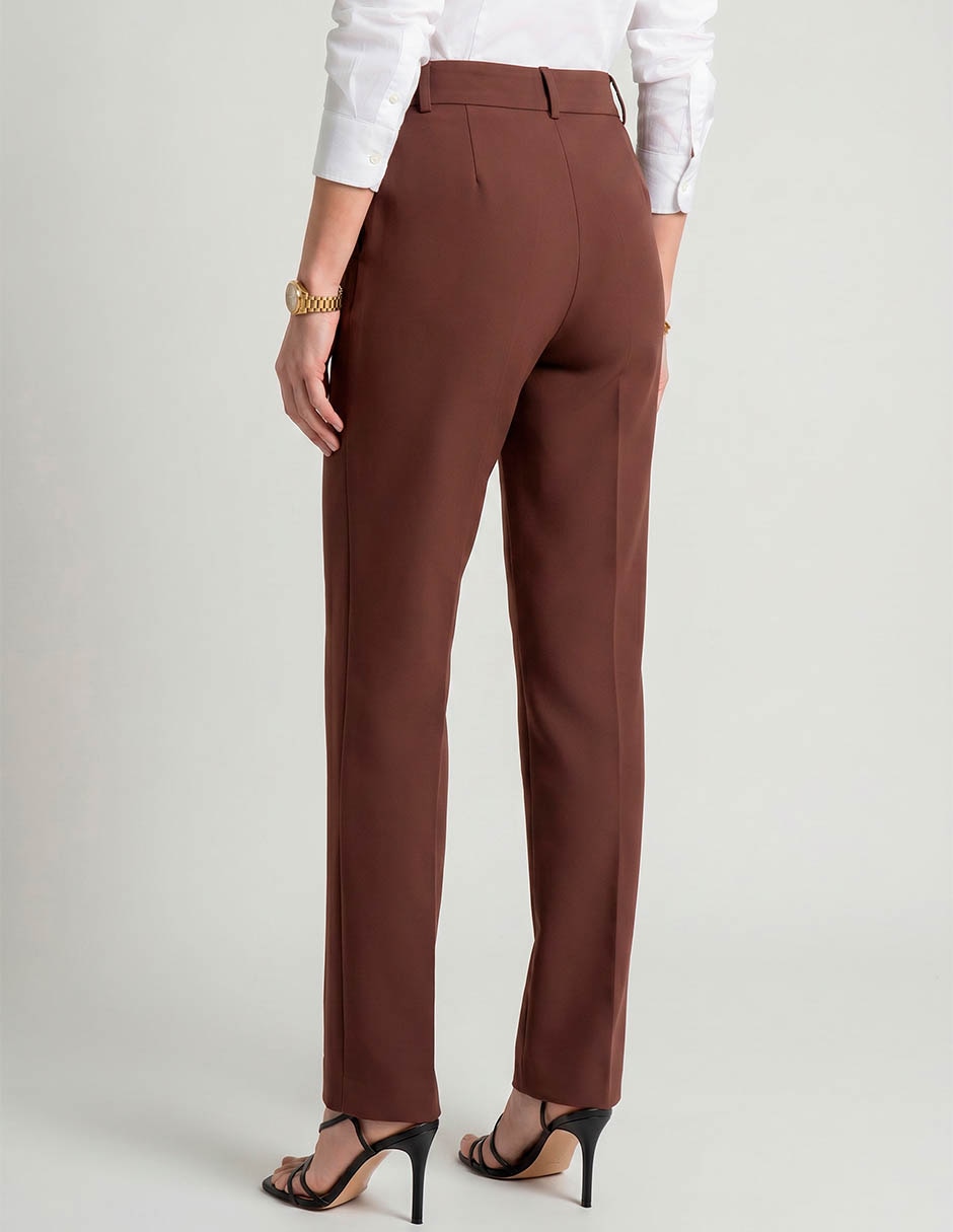 Pantalón de vestir recto para mujer 2