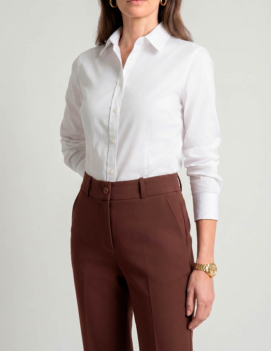 Pantalón de vestir recto para mujer 3
