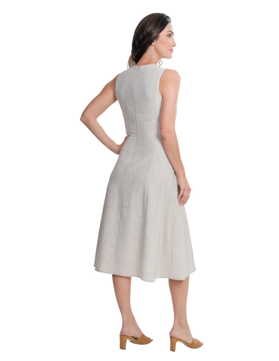 Vestido midi casual para mujer 4