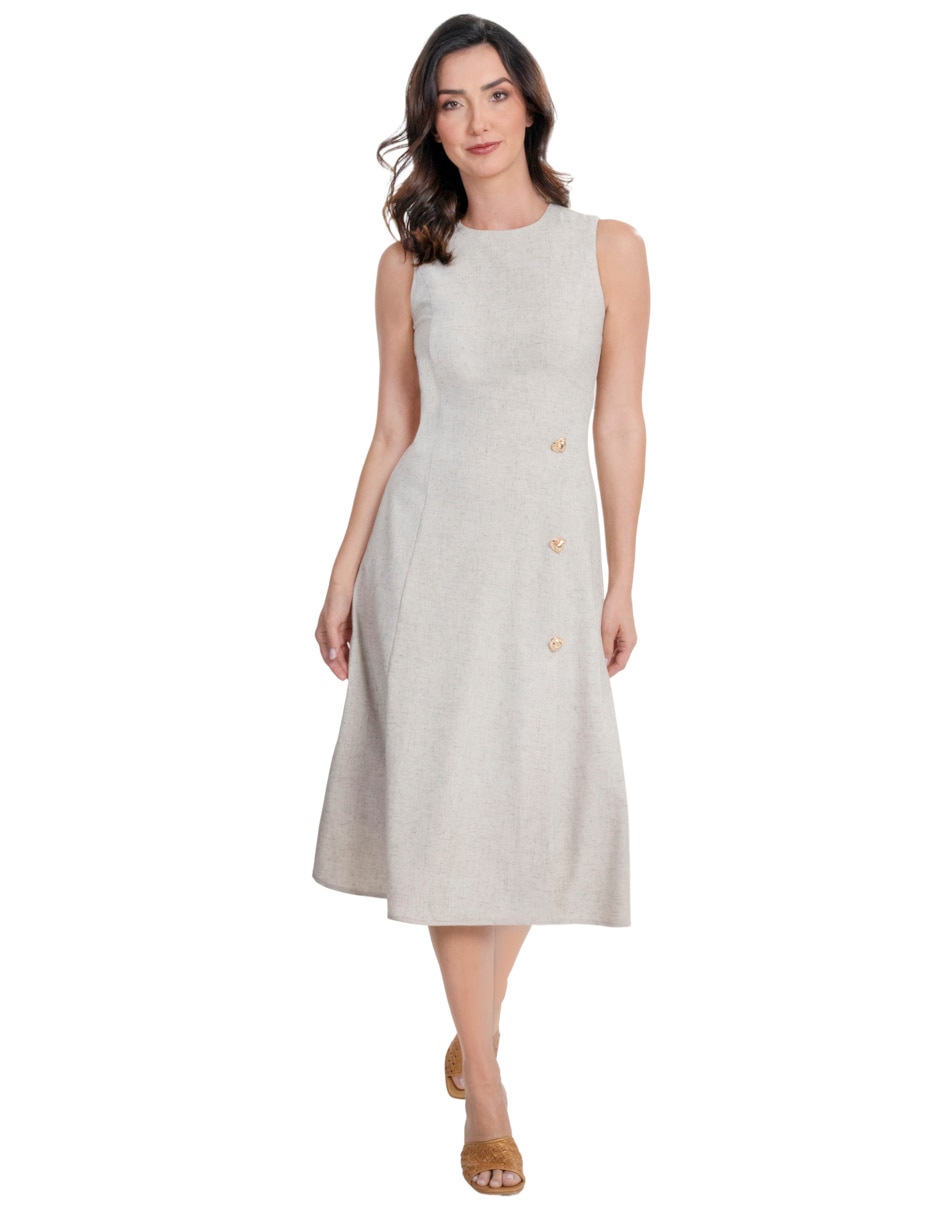 Vestido midi casual para mujer Vestido midi casual para mujer