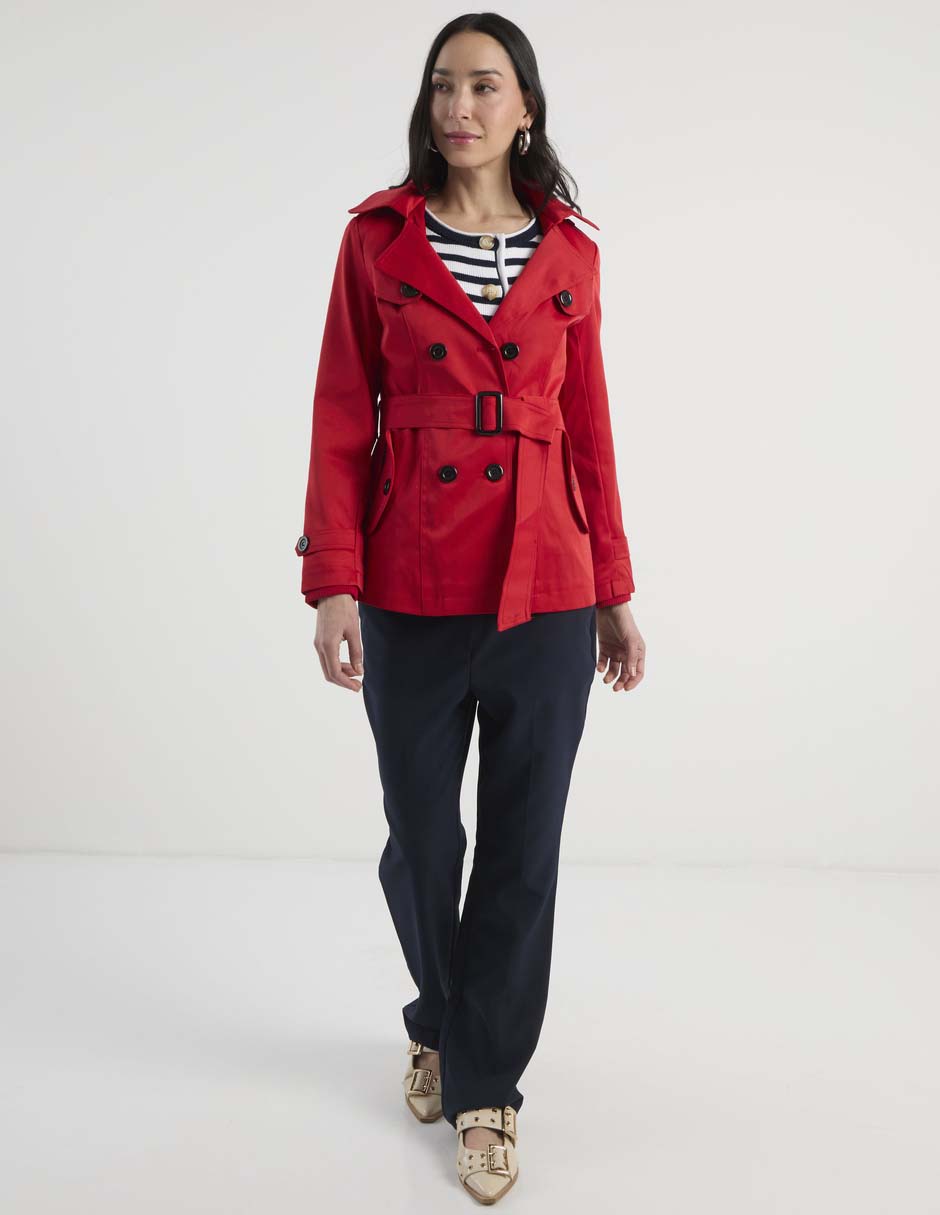 Gabardina con bolsillos para mujer 3