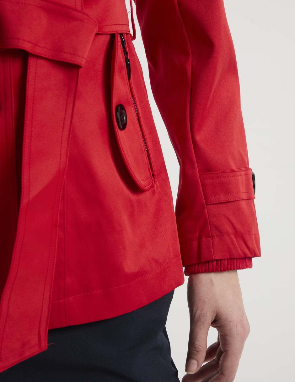 Gabardina con bolsillos para mujer 5