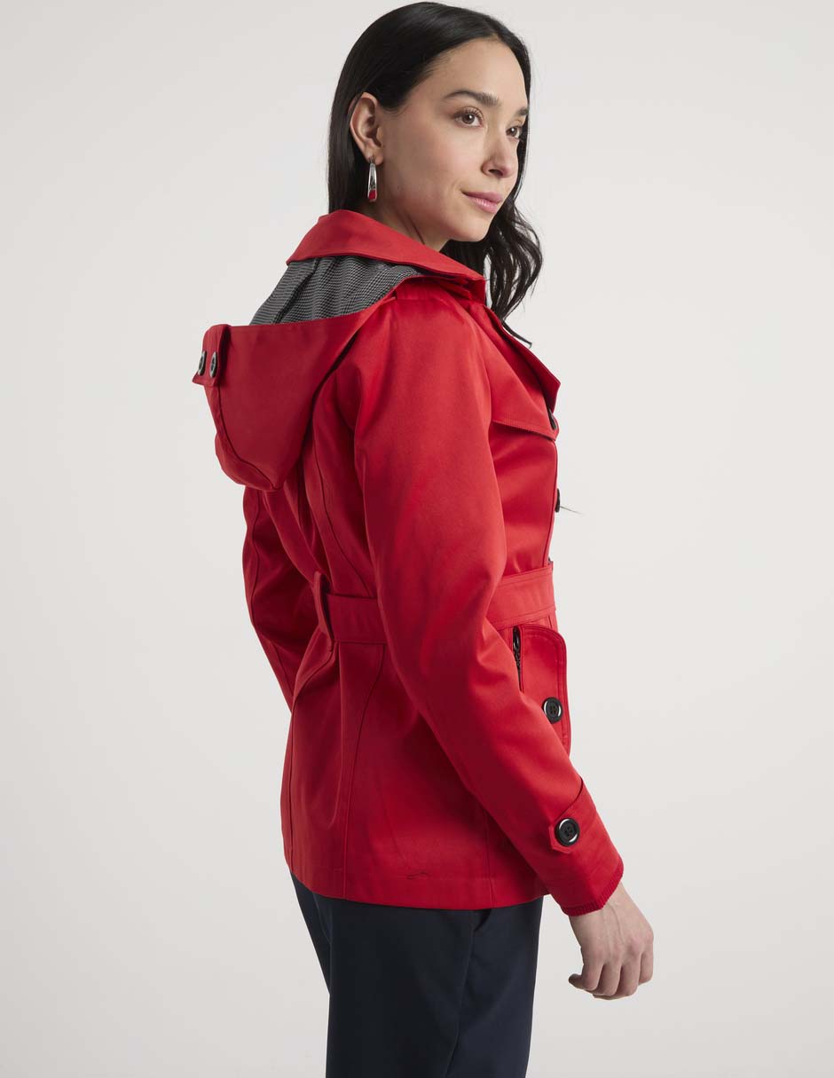 Gabardina con bolsillos para mujer 7