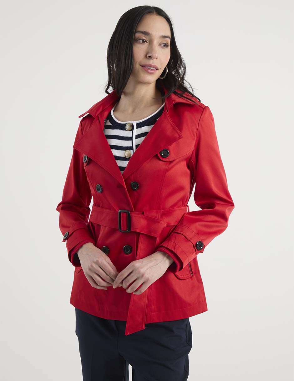 Gabardina con bolsillos para mujer 1